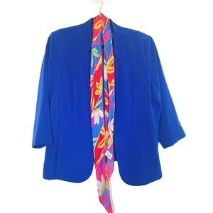 Electric Blue Lined Blazer Perfect For Brightening Up for Summer!